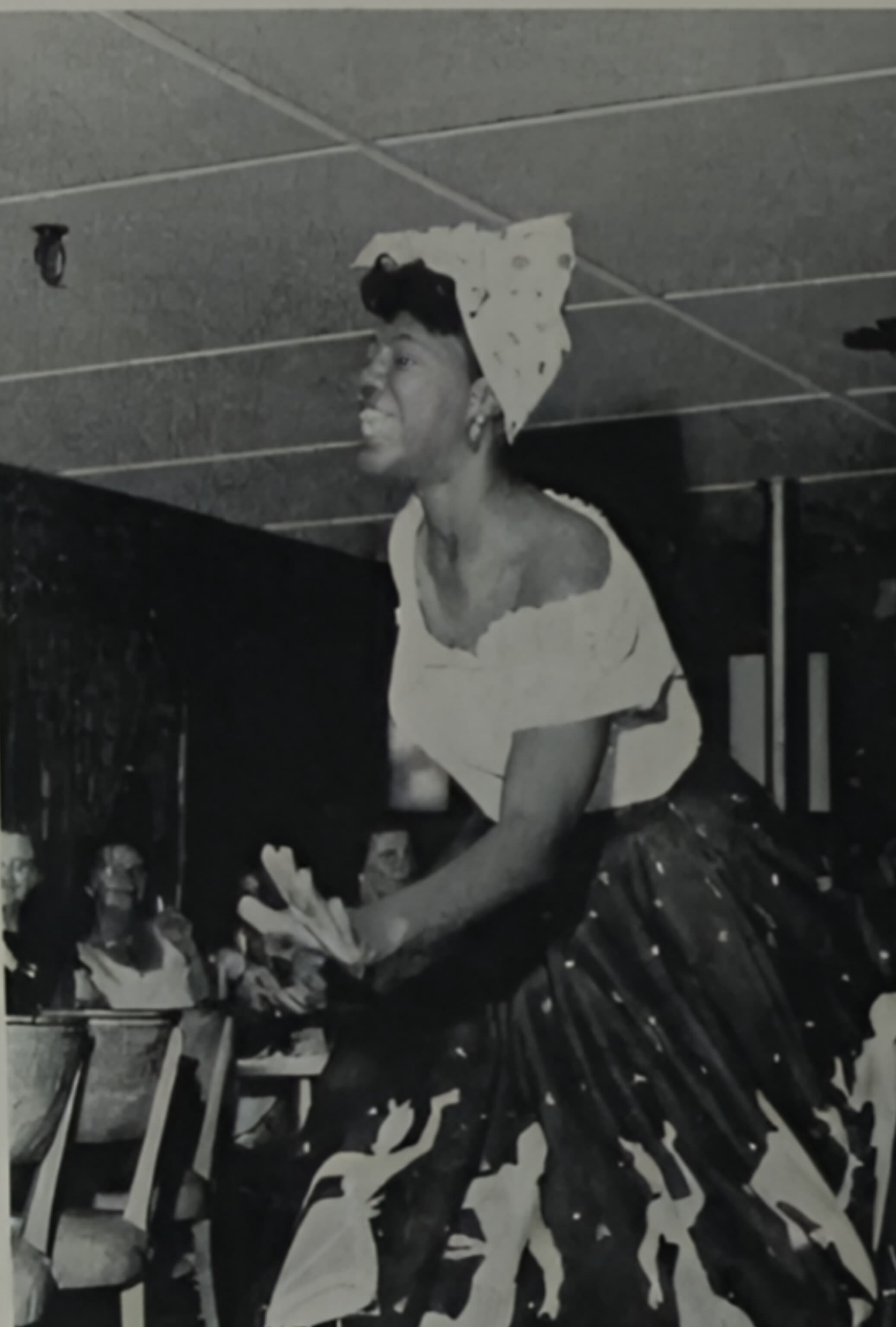A steel-pan band performing at an Antiguan festival