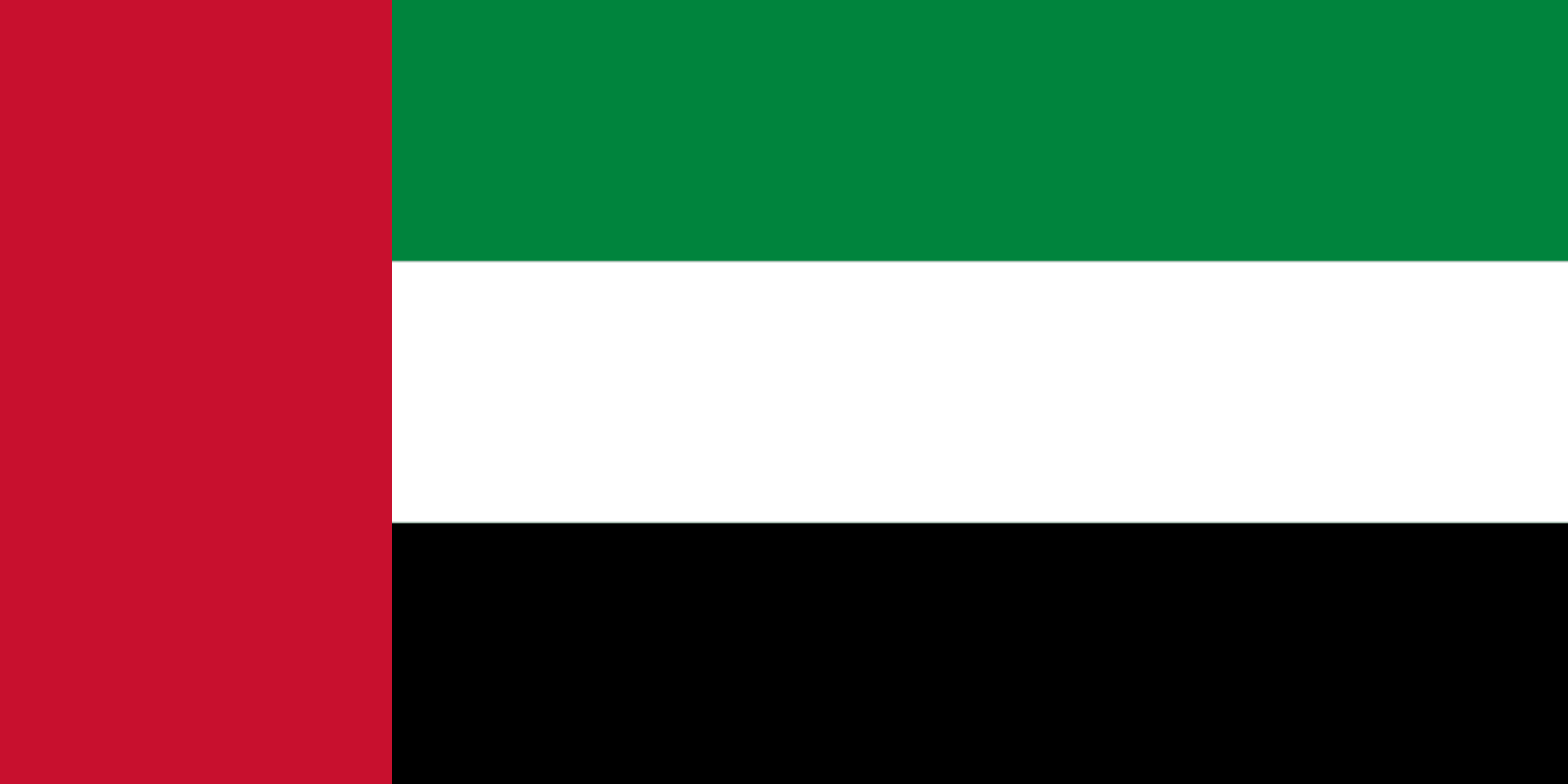 The flag of the United Arab Emirates